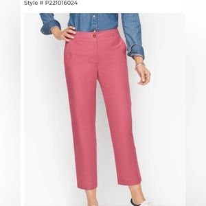NWT Talbots Stovepipe pants, size 4. Rose Bloom. Retail $90.